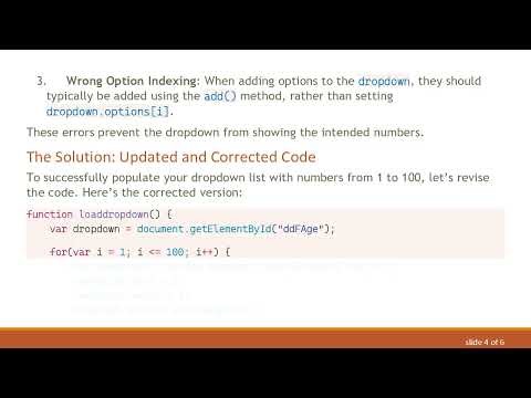 Fix Your Dropdown List Showing Blank Data Issue with JavaScript!