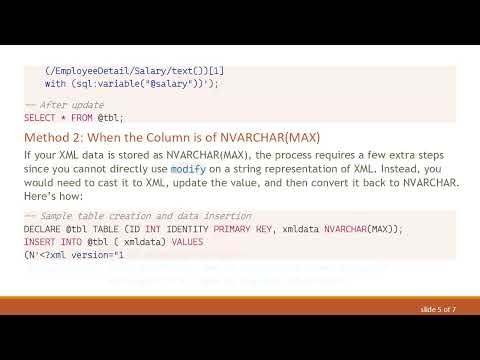 How to Update an XML Node Stored as a String in SQL Server