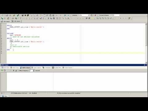 PL/SQL Oracle tutorial, Oracle introduction, PL/SQL basics (Lesson 1)