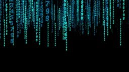 The Code , Technology and digital 4k animation Background