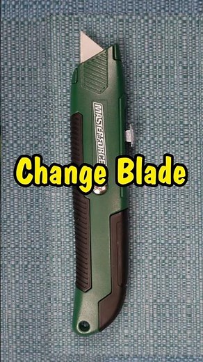 How to Change the Blade on a Masterforce Utility Knife (Switch Out Retractable Blade & Store Inside)