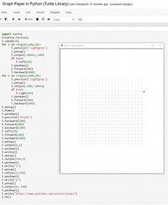 22K views · 89 reactions | Graph Paper in Python (Turtle Library) | Python Coding | Facebook