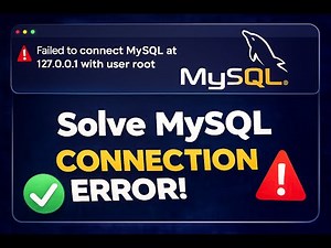 Failed to connect mysql at 127.0.0.1 with user root solve mysql connection error | MYSQL | 2026