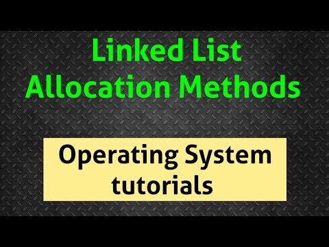 Linked List Allocation Method in File Management|| OS classes in Telugu