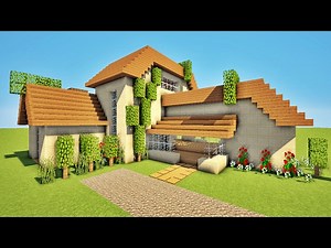 MINECRAFT - COMMENT FAIRE UNE MAISON MODERNE COMTEMPORAINE ? TUTO