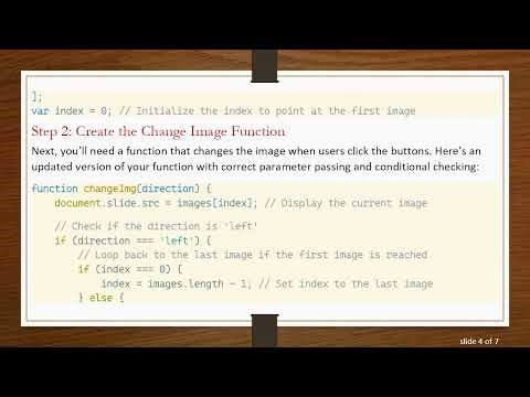 How to Create a Simple Javascript Array Slideshow