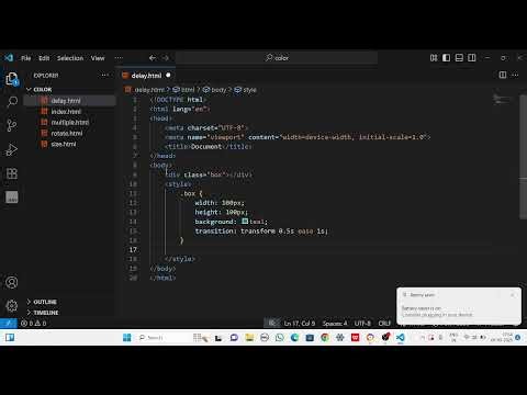 CSS Transition Delay ⏳ | Smooth Slide (translateX) Animation