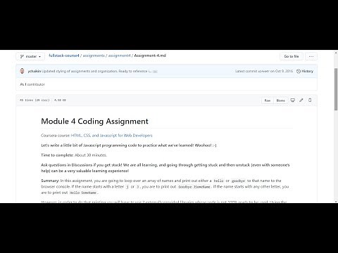 Coursera HTML, CSS, and Javascript for Web Developers Week 4 Module 4 Coding Assignment solution