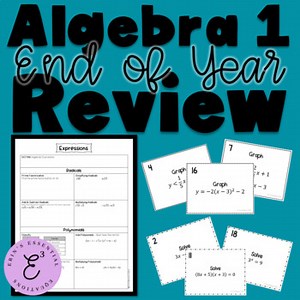 Algebra 1 End of Year Review