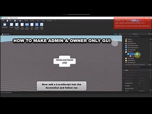 How to make an Admin GUI | Roblox Studio 2021