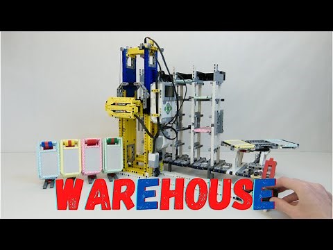 AUTOMATED WAREHOUSE | Lego Mindstorms Ev3 | MOC (with building instructions)