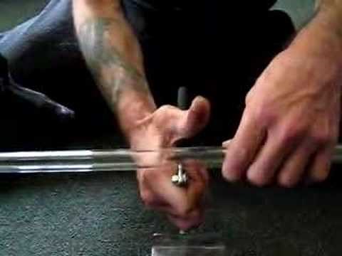 glass tube cutting