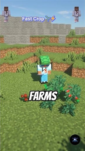 Fastest Growing Food in Minecraft! #shorts #Minecraft