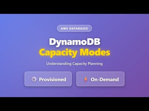 DynamoDB Capacity Modes: Provisioned vs On-Demand Explained