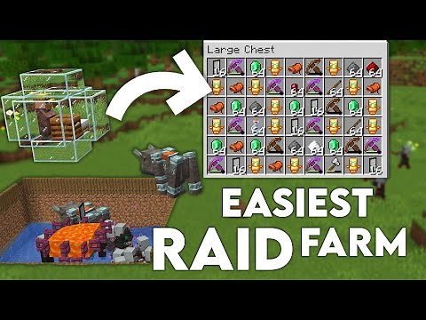 Minecraft EASIEST Raid Farm 1.19 | Insane loot!