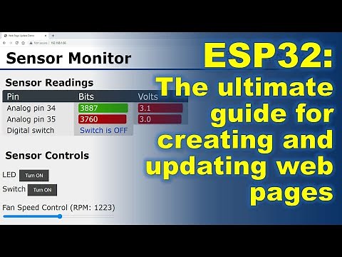 ESP32 Web page creating and updating
