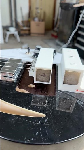 Magnetically floating guitar strings will explode any second