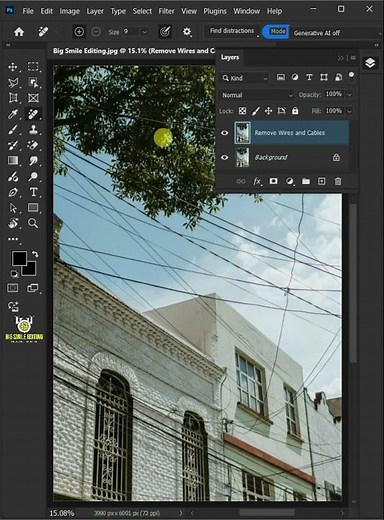 A Quick and Easy Way To Remove Wires In Seconds - Photoshop Tutorial