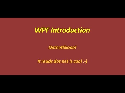 WPF Introduction