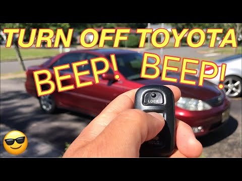 How to TURN OFF TOYOTA Lock BEEPS - Turning Off the Beep sounds when Locking or Unlocking a Toyota
