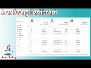 Java Swing UI Design - Create Dashboard with Netbeans using Java Swing