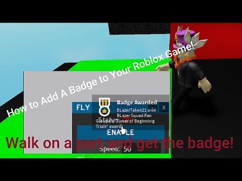 How to Add A Badge to Your Roblox Game! (Step on a part and get the badge) | Roblox Studio Tutorial
