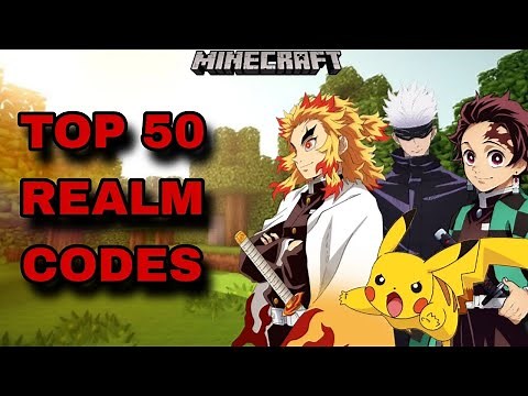 TOP 50 BEST REALM CODES FOR MINECRAFT BEDROCK EDITION!