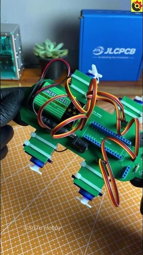 Bluetooth Controlled Cute Robot using Arduino Nano #jlcpcb #arduino ‪@sritu_hobby‬