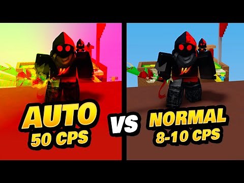 Auto Clicker vs Normal Clicking in BedWars