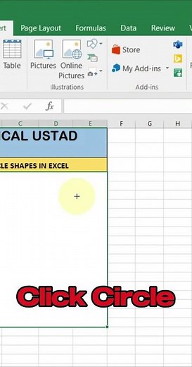 How to Draw Circles Shape in Excel: Tips and Tricks #microsoftexcel