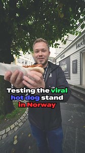 112K views · 851 reactions | Is this the best hot dog in Norway? We sure think it is!  Don't forget to try the reindeer sausage if you visit this hot dog stand called Trekroneren  | visitBergen | Facebook