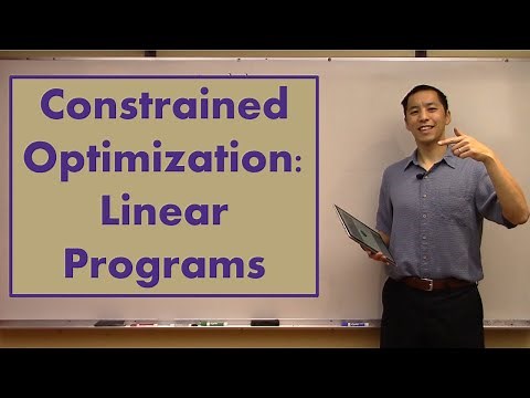 Constrained Optimization: Linear Programs