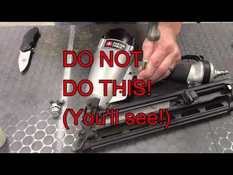 Porter Cable Nailer Fix for trigger issues DA250C FN250C