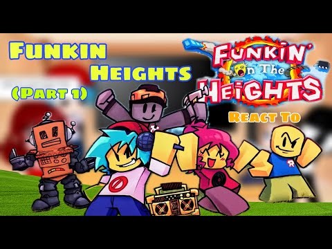 Fnf React To Funkin on the Heights DEMO || BF/GF & Pico Mix || FNF Roblox (Part 1)