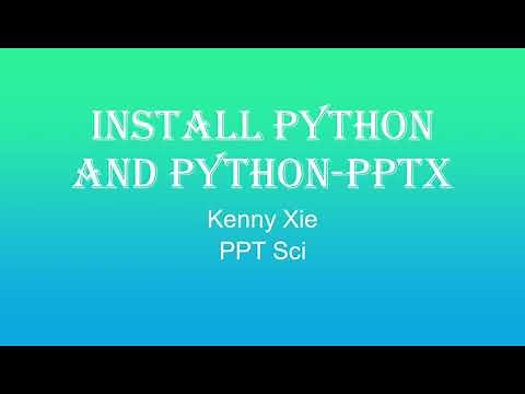 Automate creation of slides-Install Python and Python-PPTX