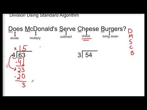 Division Using Standard Algorithm