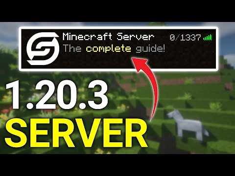 How To Make a Minecraft 1.20.3 Server