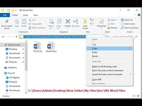 How to Copy File & Folder Location Path in Windows 10/8/7