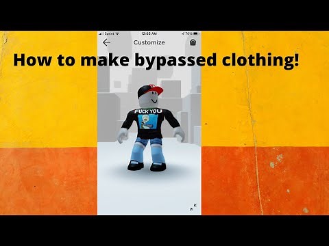 How to make bypassed shirts (roblox)