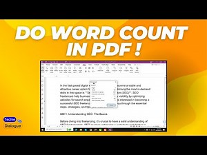 How to do Word Count in PDF