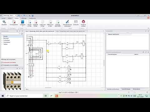 Démarrage direct, deux sens de rotation avec schémaplic