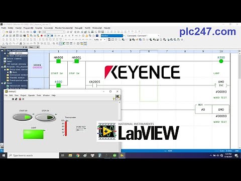 PLC Keyence LabVIEW Connection Tutorial