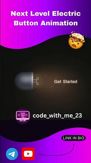 Next Level Electric Button Animation using HTML, CSS & JS ⚡ | Glowing UI Design 💥