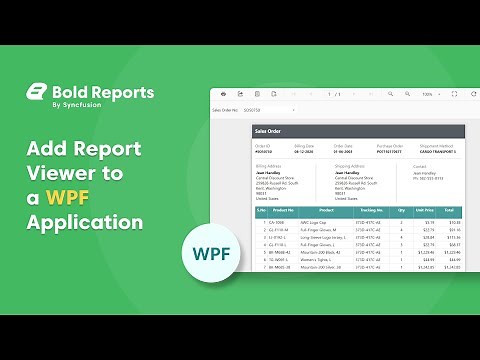 Add Report Viewer Component to a WPF Application