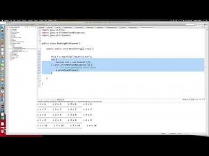 Java: File I/O - Reading Files Using Scanner Object
