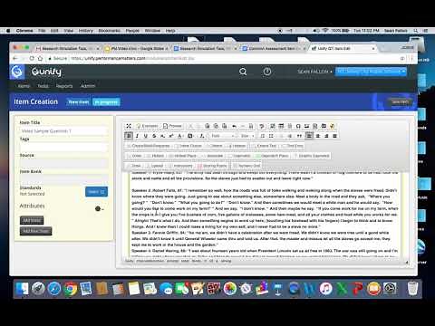 Performance Matters Test Creation
