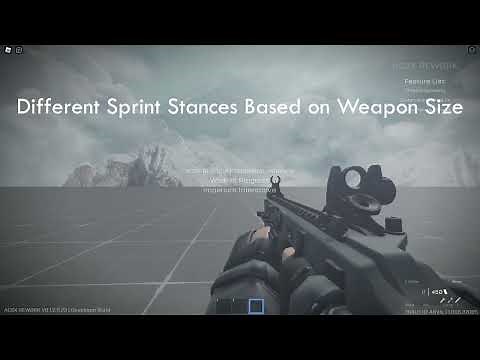 FE Gun Kit Mod (CFrame Sprint) (Roblox Studio) (Custom ACS)