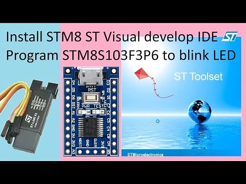 132. STM8S103F3P6 STVD Programming STM8 Cube IDE