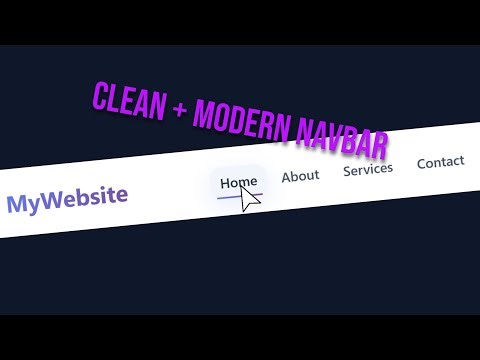 Beautiful & Easy CSS Navbar (Tutorial)