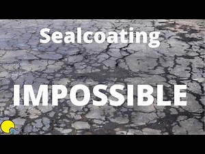 Sealcoating the IMPOSSIBLE Driveway